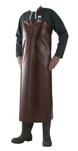 ANTON 2853 Chemieschürze, Vinyl Braun CAT. 3, TYP 3/4/5/6, 90 x 120 cm