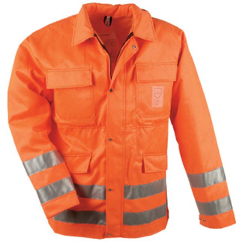 F-Warnschutzjacke mit Schnittschutz, *LINDE*, 245g/m², fluoreszierend orange