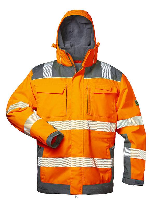 NIKLAS 2in1 Warnschutzjacke Orange/Grau ELYSEE® EN ISO 20471/3, Gr.XXXXL