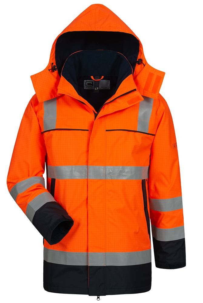 F-Parka, Multinorm, *AARO*, fluoreszierend orange/marine