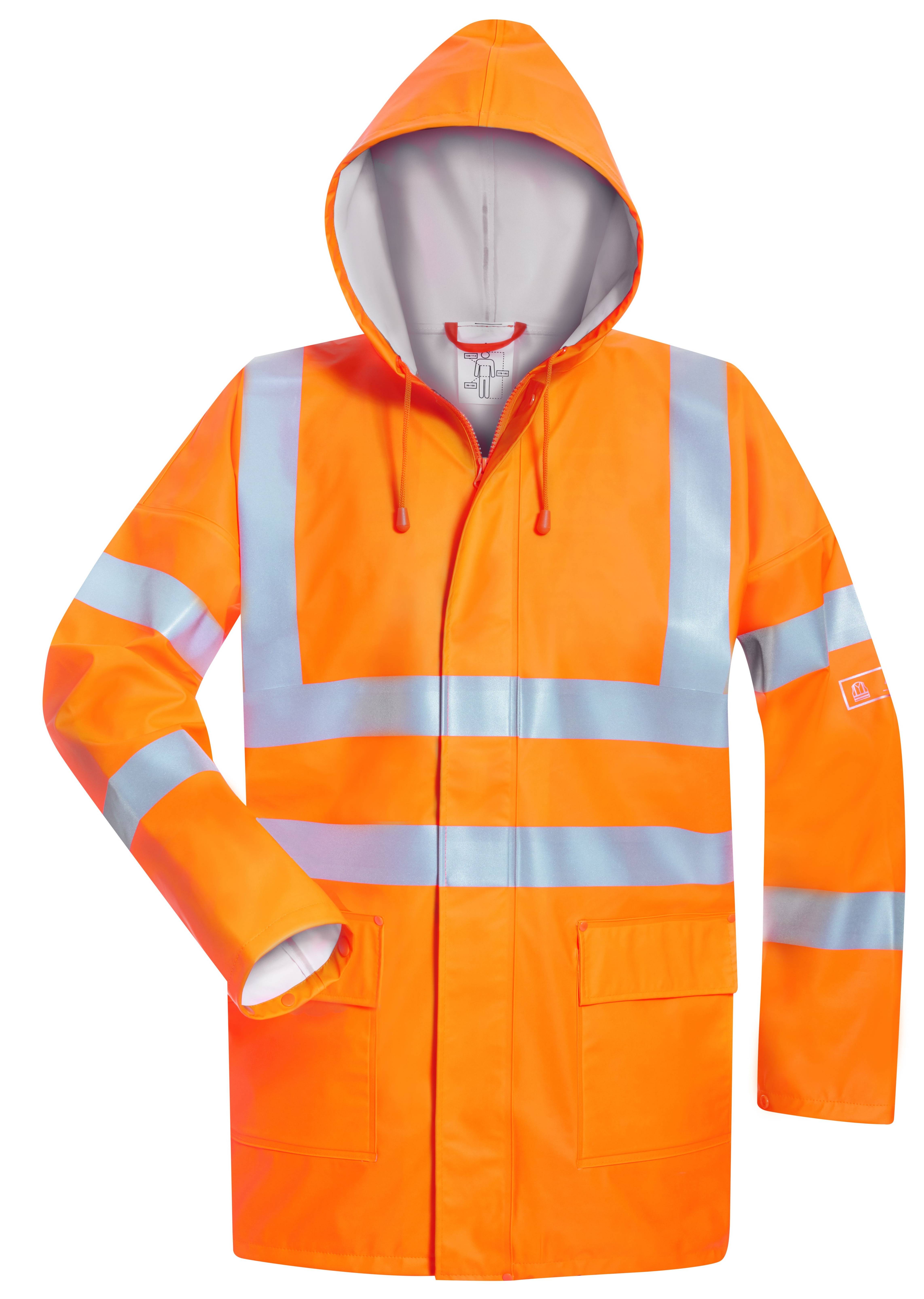 Gr .S (46/48) *FRIDBERT* MULTINORM PU-REGENJACKE orange *FRIDBERT* MULTINORM PU