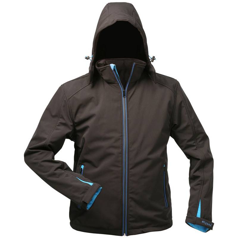 F-ELYSEE-Softshell-Jacke, *URANOS*, schwarz/blau