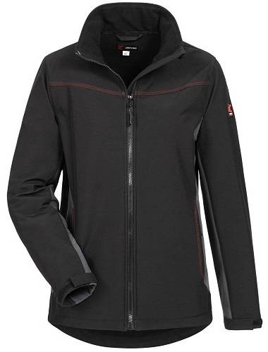 F-CRAFTLAND-Arbeits-Berufs-und Freizeit-Jacke, Damen-Softshell-Jacke, TELJA, Farbe schwarz/grau