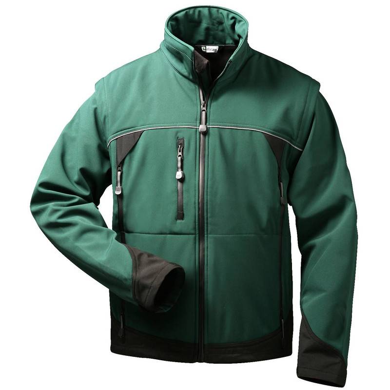 F-ELYSEE- Softshell-Jacke, *SIGMA*, grün/schwarz