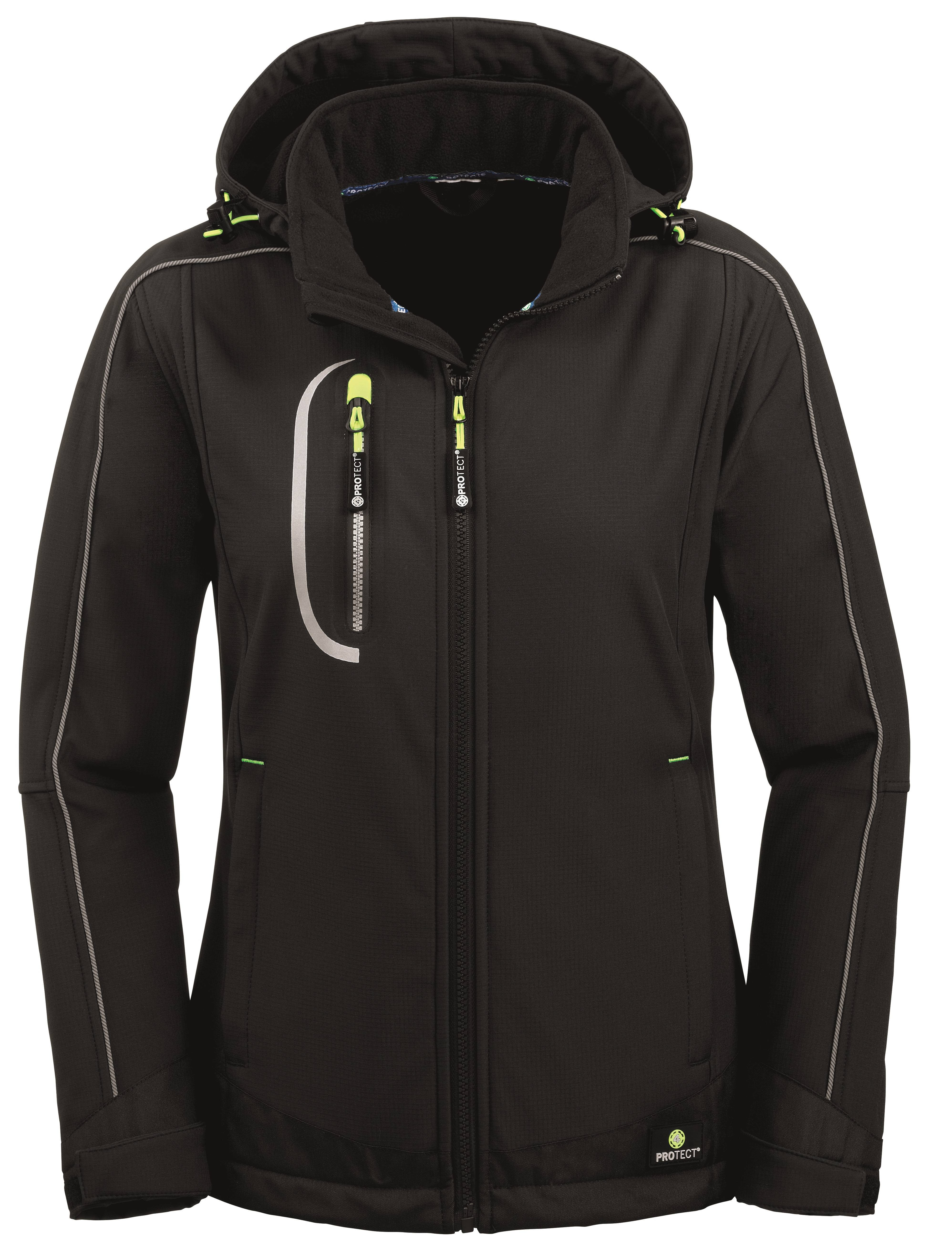 BIG-4-Protect-Damen Softshelljacke, MARYLAND, 270 g/m², schwarz