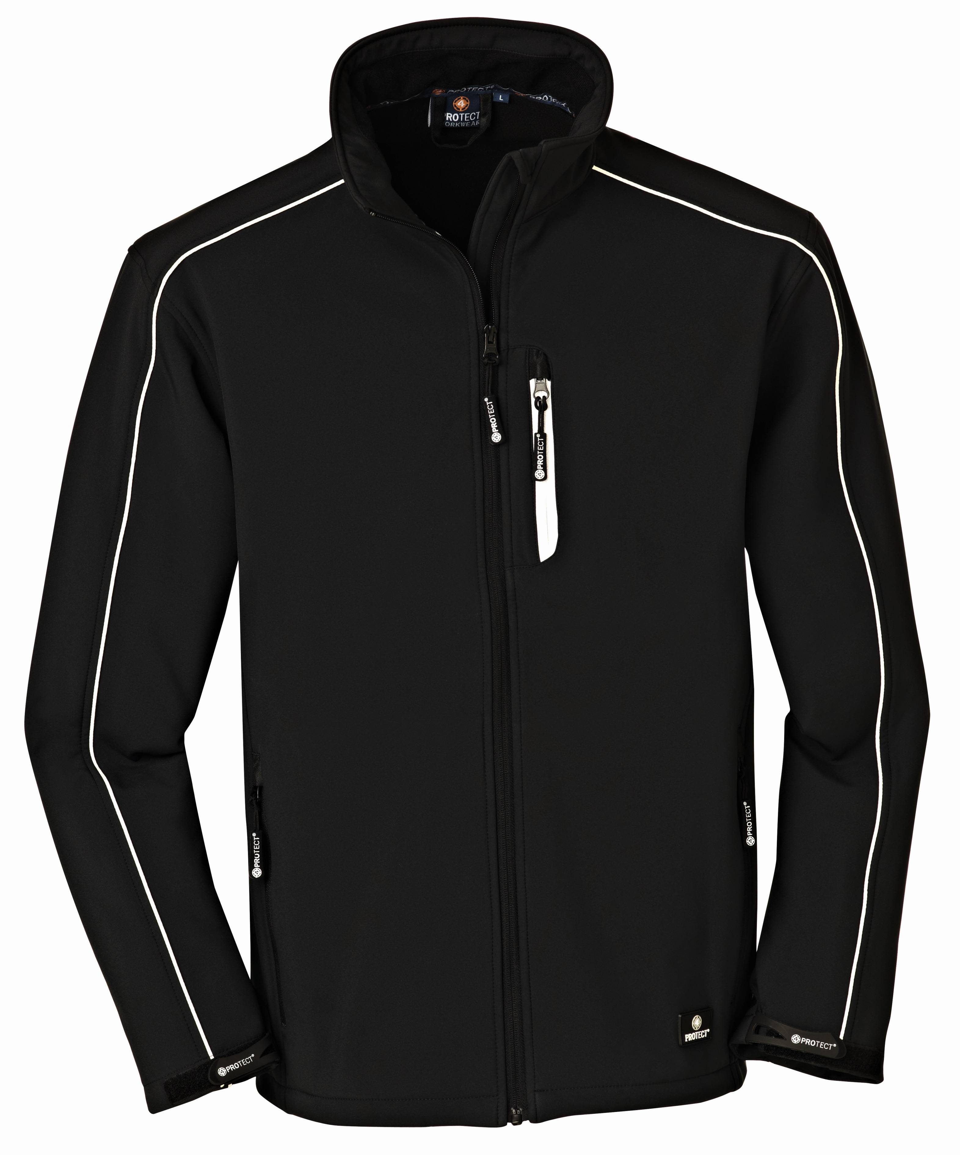 Herren Softshelljacke OHIO schwarz Groesse 3XL