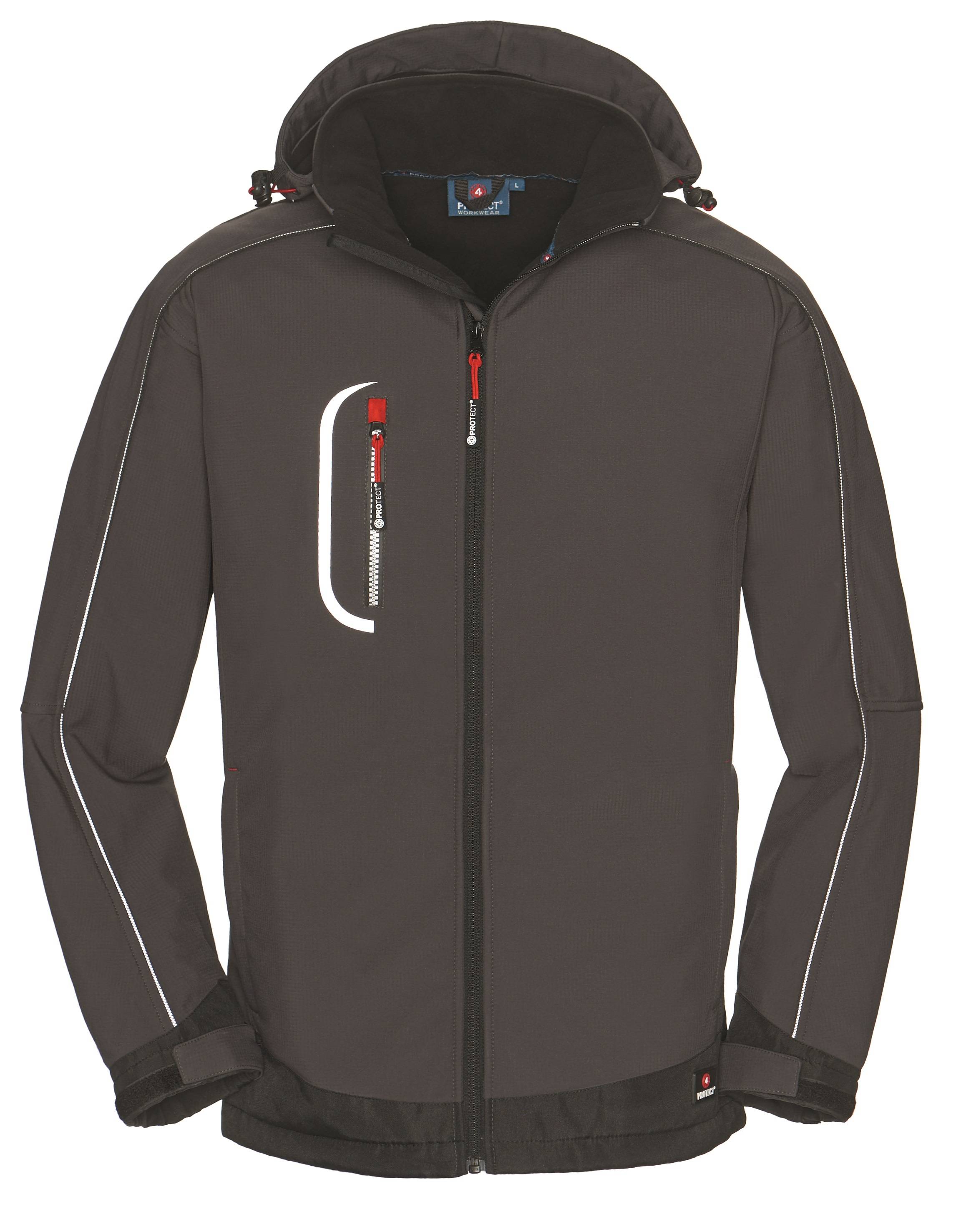 Herren Softshelljacke Montana grau Groesse 4XL