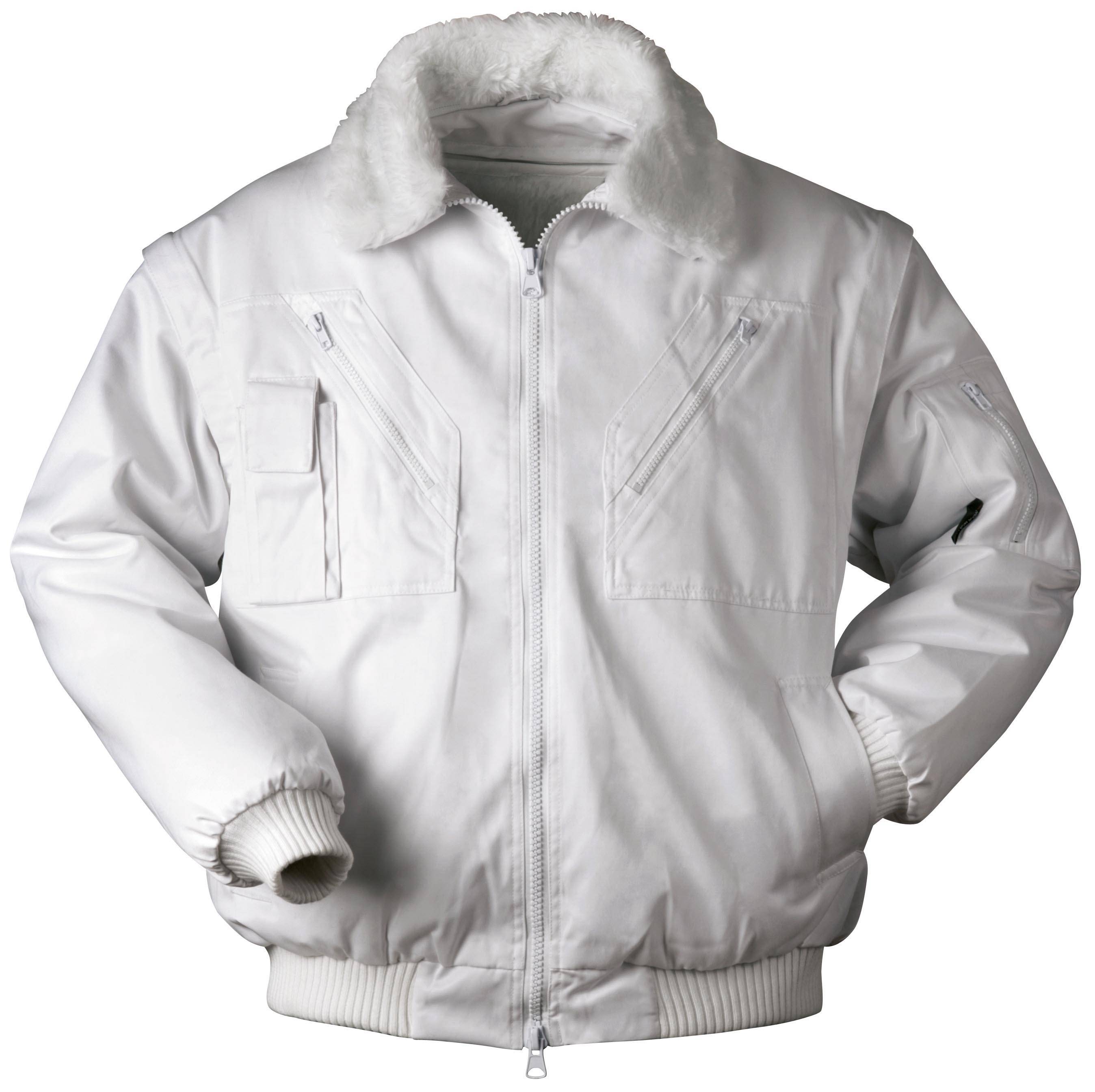 F-NORWAY-Pilotenjacke, *BERGEN*, 250g/m², weß