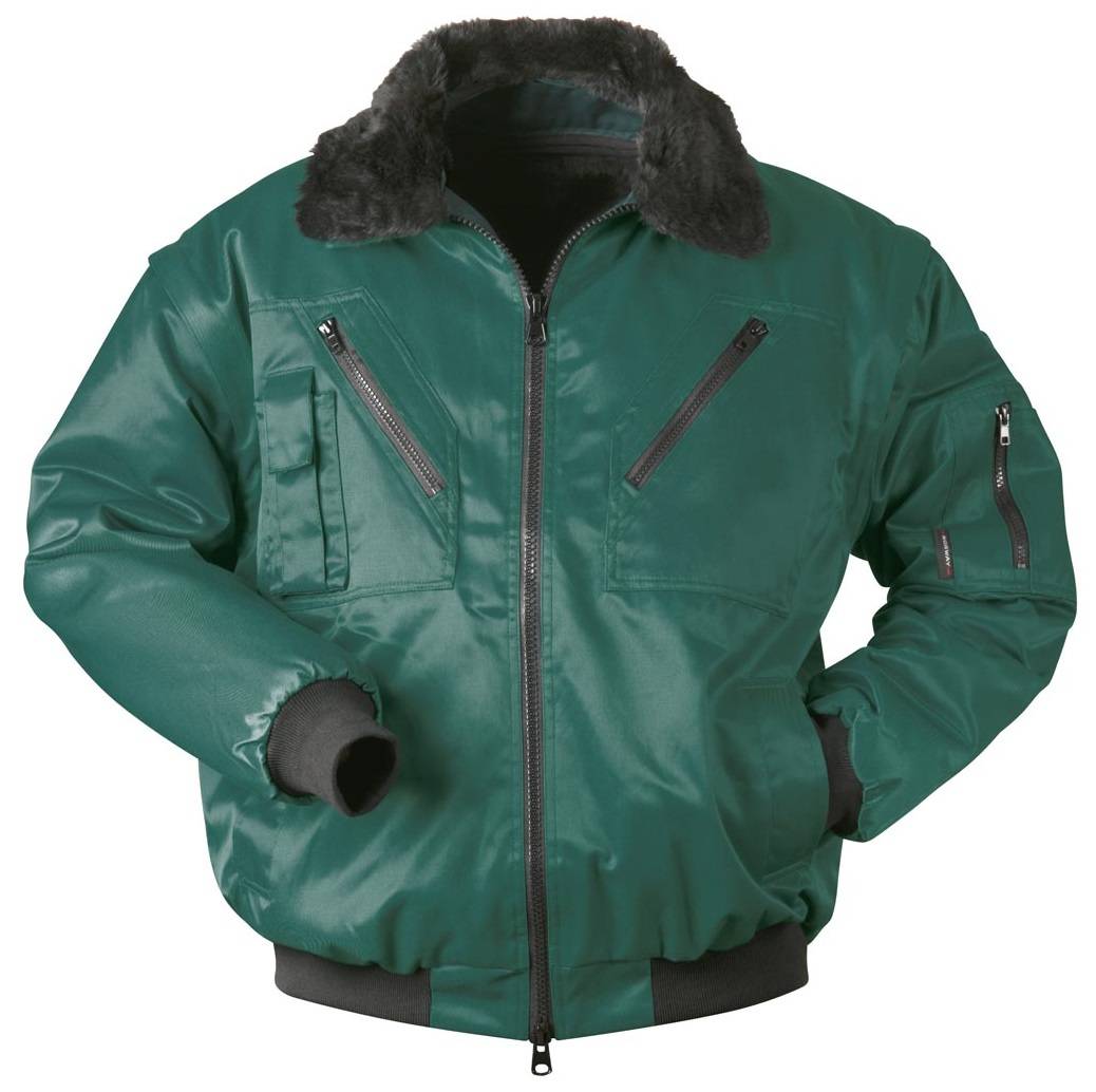 F-NORWAY-Pilotenjacke, *LILLIHAMMER*, 250g/m², grün