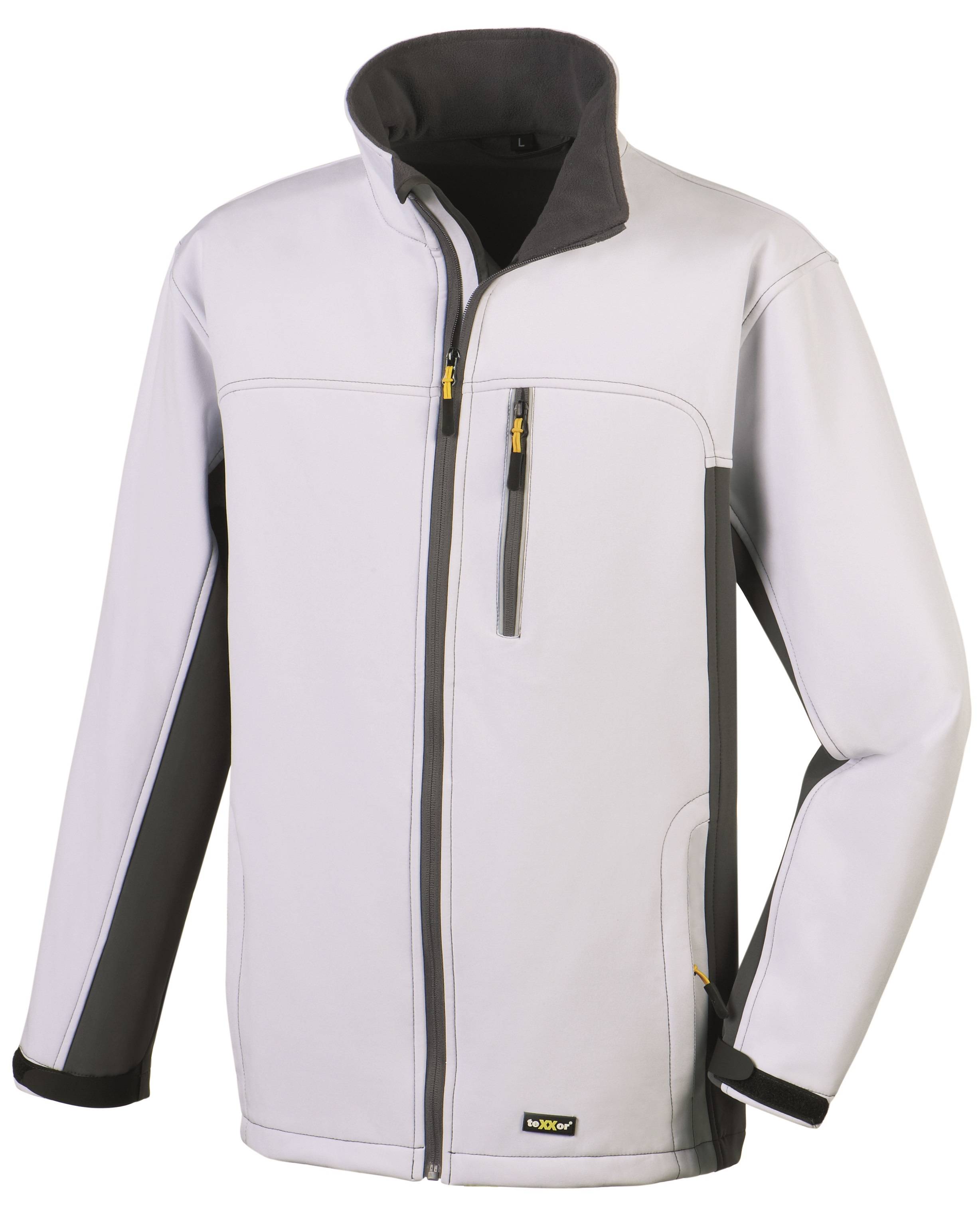 BIG-TEXXOR-Softshelljacke, Skagen, weiß/grau