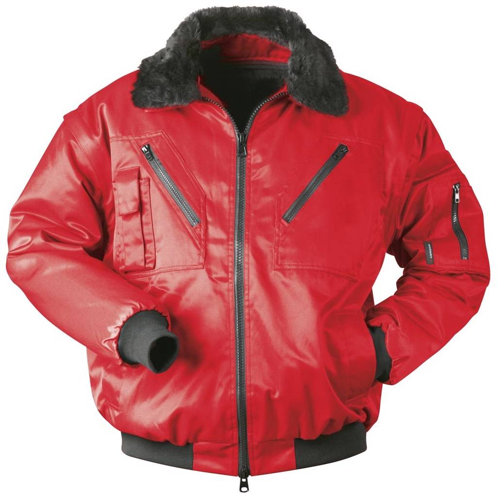 F-NORWAY-Pilotenjacke, *DRAMMEN*, 250g/m², rot