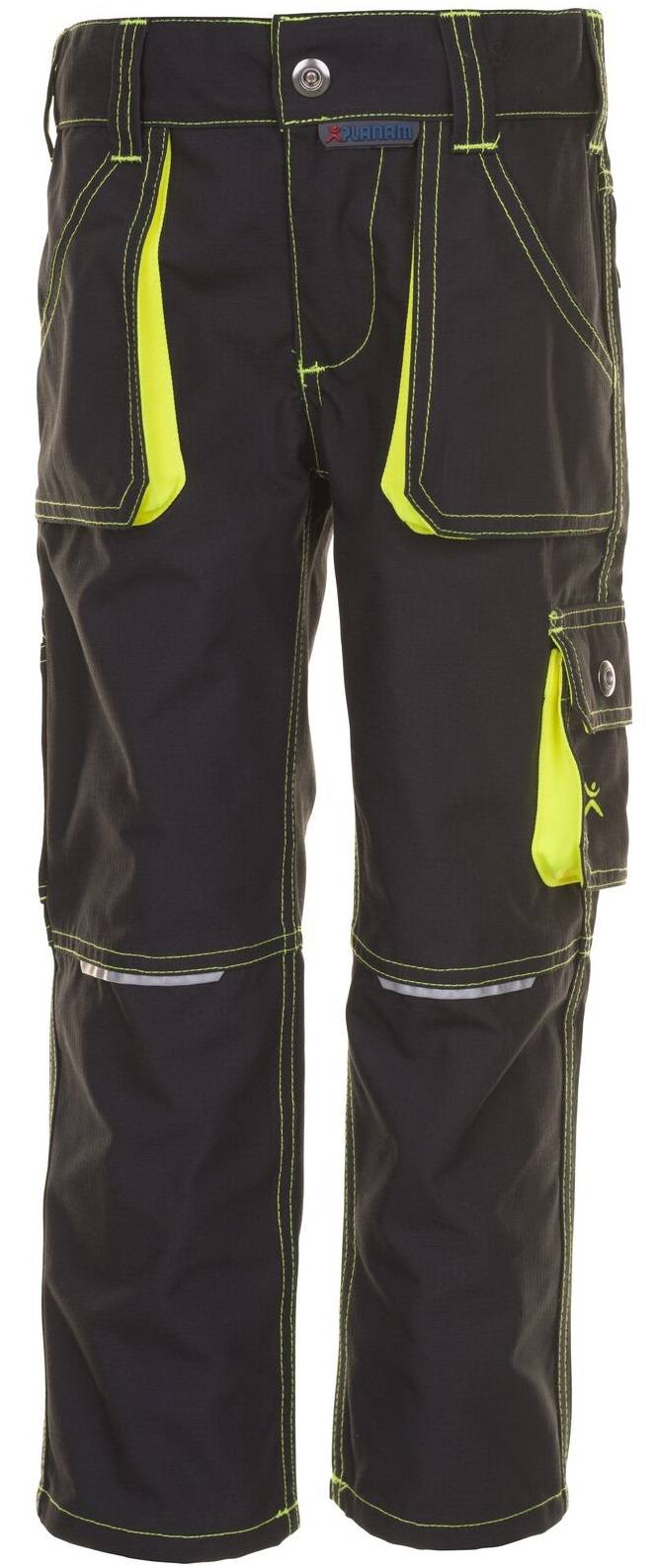 Junior Bundhose, Farbe anthrazit/gelb, Gr.98/104