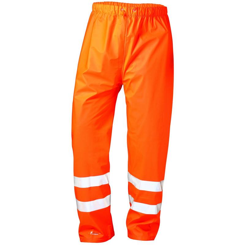 F-NORWAY, PU-Stretch-Regenbundhose, *LINUS*, 190g/m², fluoreszierend orange