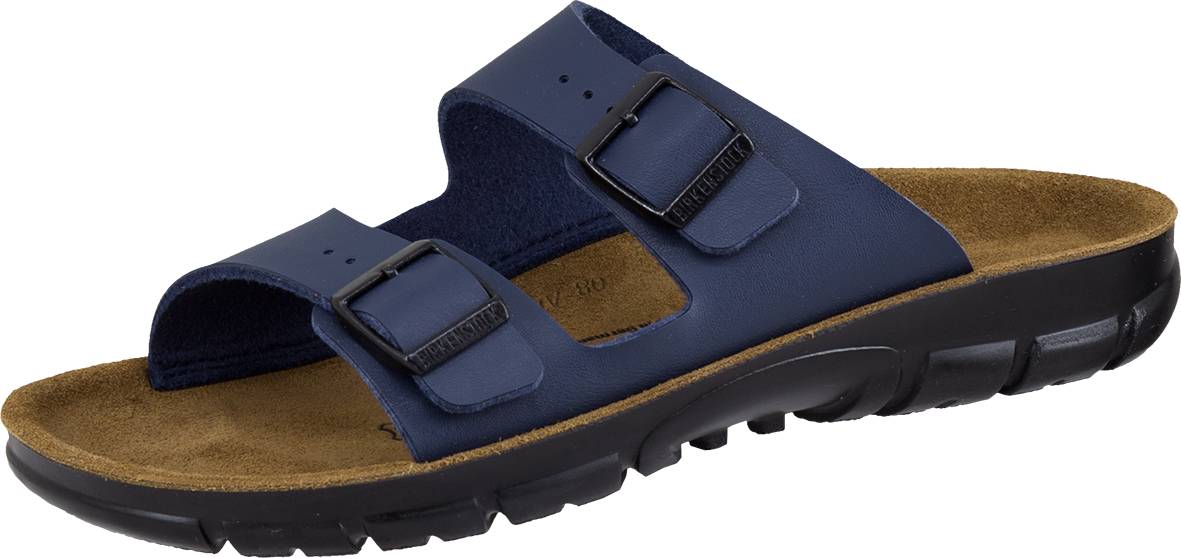 Birkenstock Damen-/Herren-PU-Pantolette, Bilbao BF Blue, Größe 41