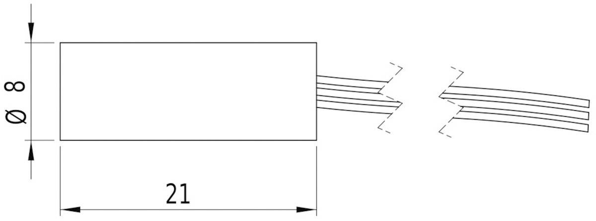 Picotronic Lasermodul Punkt Rot 0.4mW DI650-0.4-3(8x21)