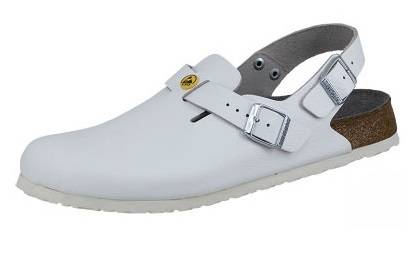 ESD Clog TOKIO ESD Naturleder 61410, weiss, normal, 43