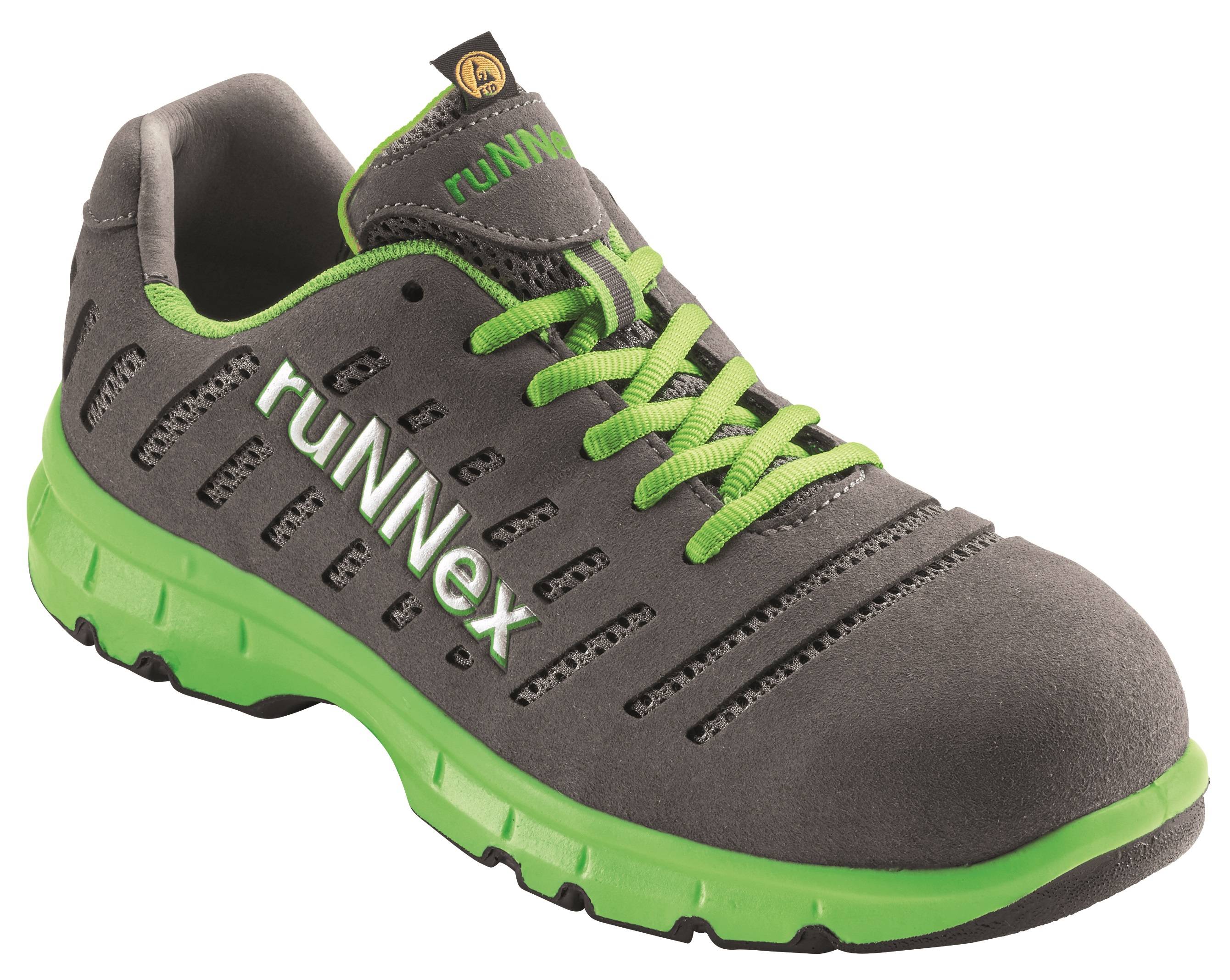 BIG-ruNNex-S1P-Sicherheitshalbschuhe, FlexStar, grau/grün