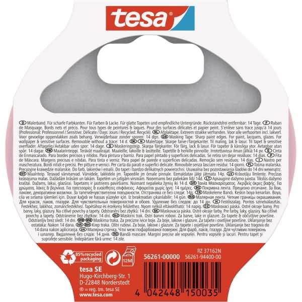 tesa PRECISION SENSITIVE 56261-00000-03 Kreppband tesa® Rosa (L x B) 25 m x 38 mm 1 St.