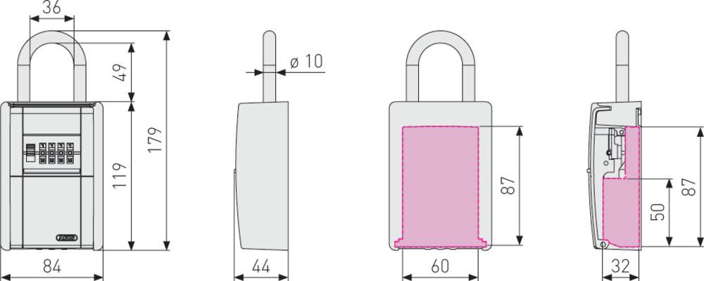 Abus Keygarage 797, bis 20 Schlüssel oder 14 Karten