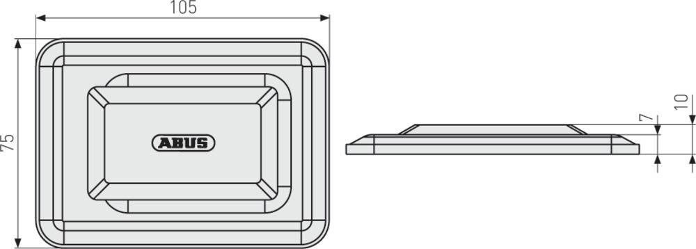 ABUS Gitterrostsicherung GS60 SB (Set = 2 Stk)