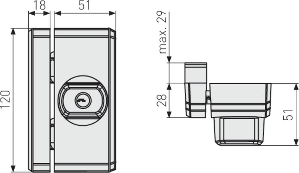 ABUS Fenster-Zusatzsicherung FTS96 B AL0125