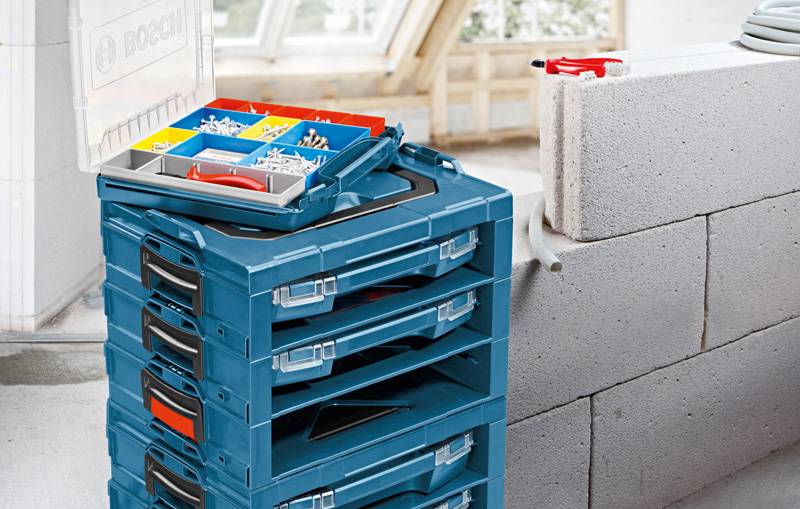 Bosch Professional 1600A001S6 Sortimentskoffer-Einsatz Anzahl Fächer: 10 variable Unterteilung Inhalt 1 St.
