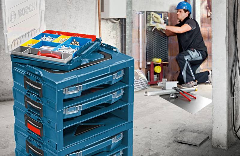 Bosch Professional 1600A001S6 Sortimentskoffer-Einsatz Anzahl Fächer: 10 variable Unterteilung Inhalt 1 St.