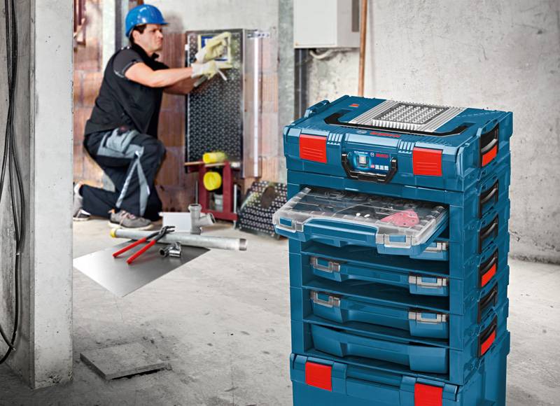 Bosch Professional 1600A001S6 Sortimentskoffer-Einsatz Anzahl Fächer: 10 variable Unterteilung Inhalt 1 St.