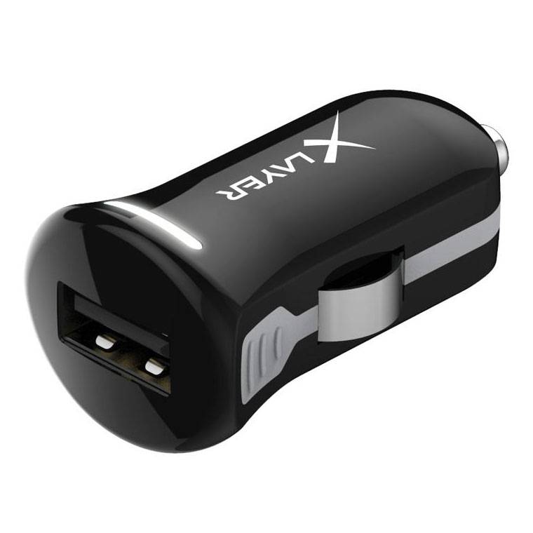 Kfz-Ladegerät XLayer Colour Line USB Adapter 2.4A Black