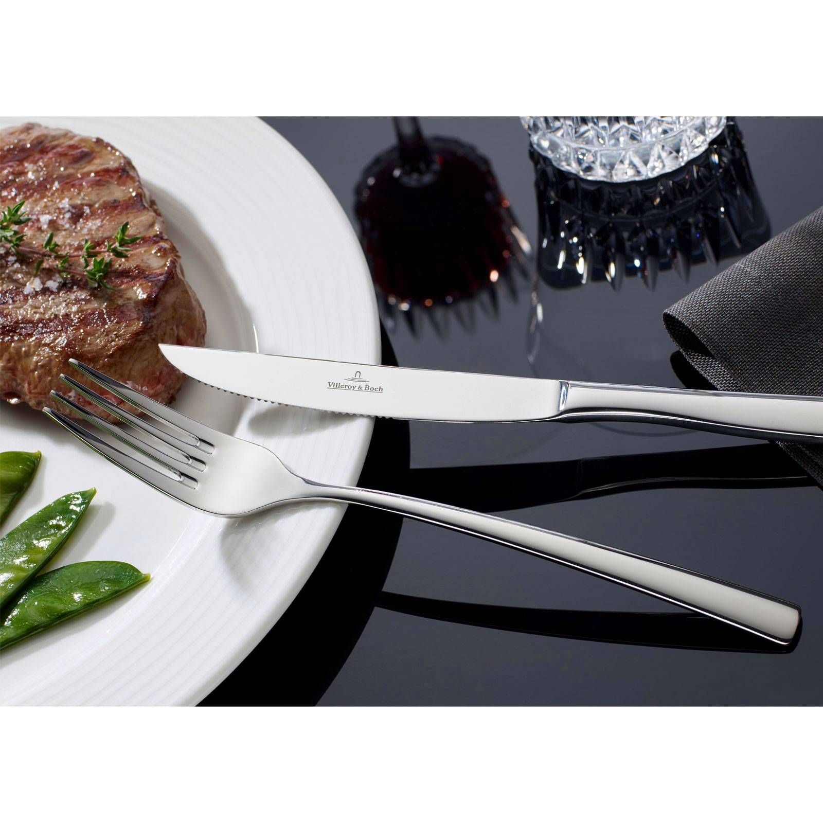 Villeroy & Boch Piemont Steakbesteck 12tlg. Spülmaschinenfest Edelstahl 18/10