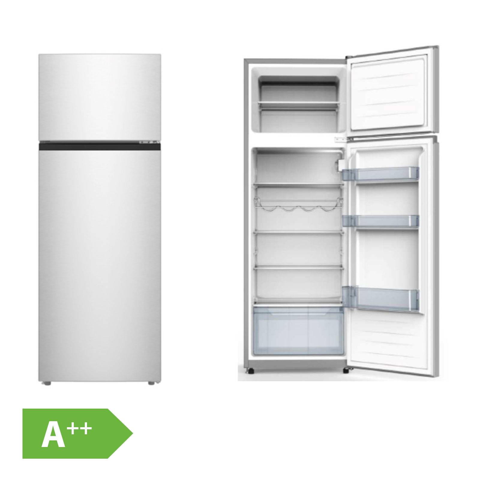 Severin DT 8760 Doppeltür-Kühlschrank weiß