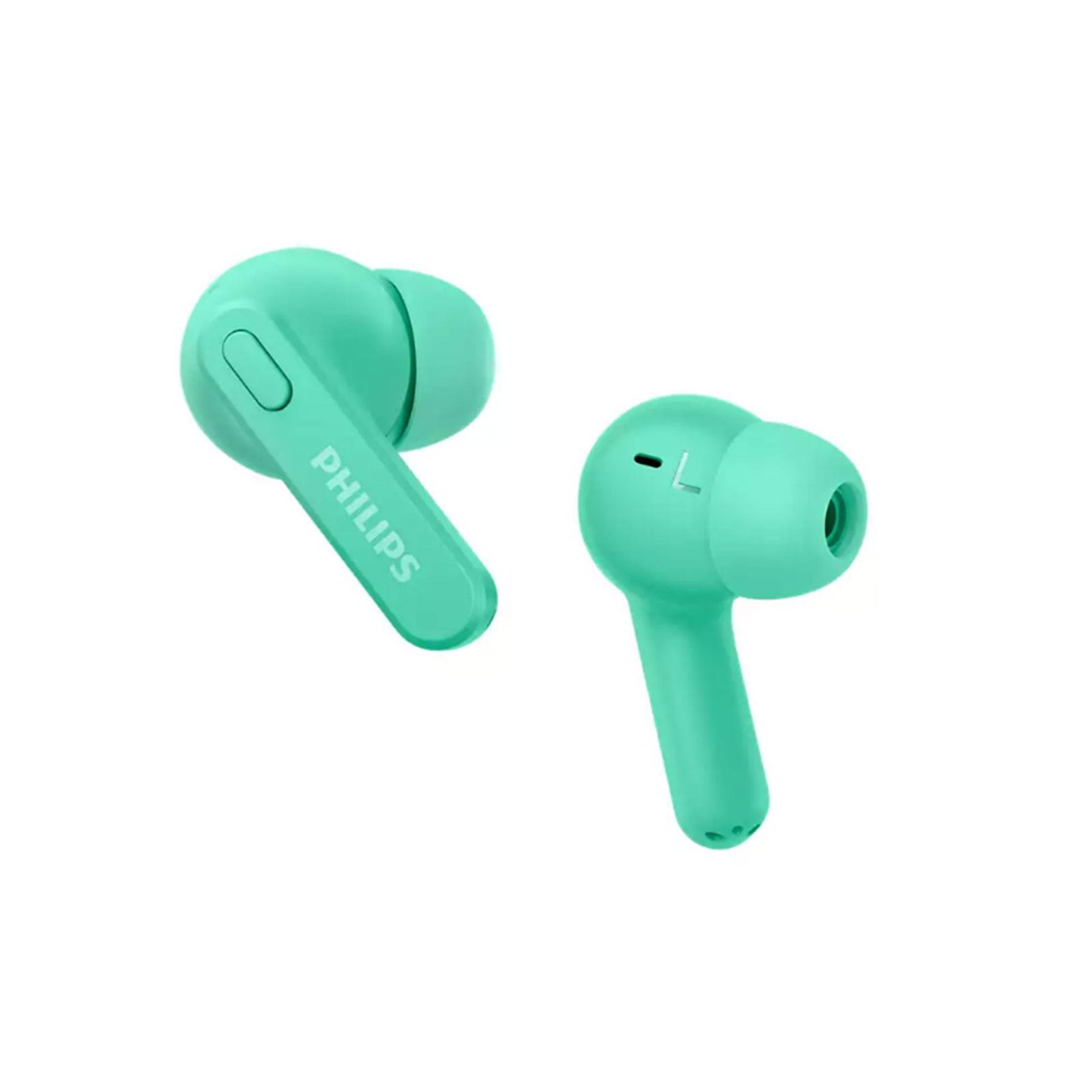 PHILIPS TAT2206BK/00 grün In-Ear Kopfhörer (Bluetooth, kabellos, IPX4)