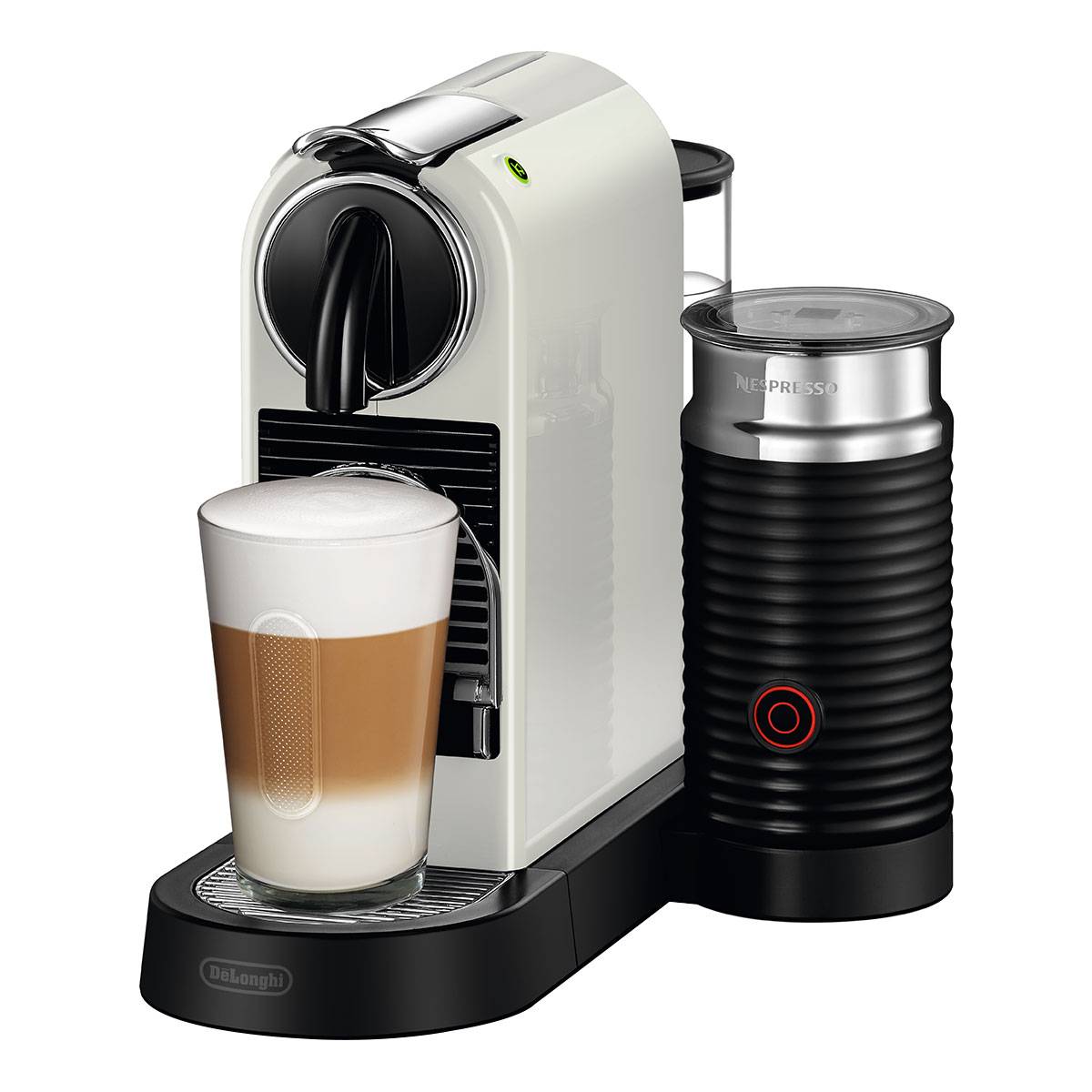 DeLonghi MC DE DL-NESPRESSO EN267.WAE NA30086 0132192161 Kapselmaschine Weiß, Edelstahl inkl. Kapseln, mit Aeroccino