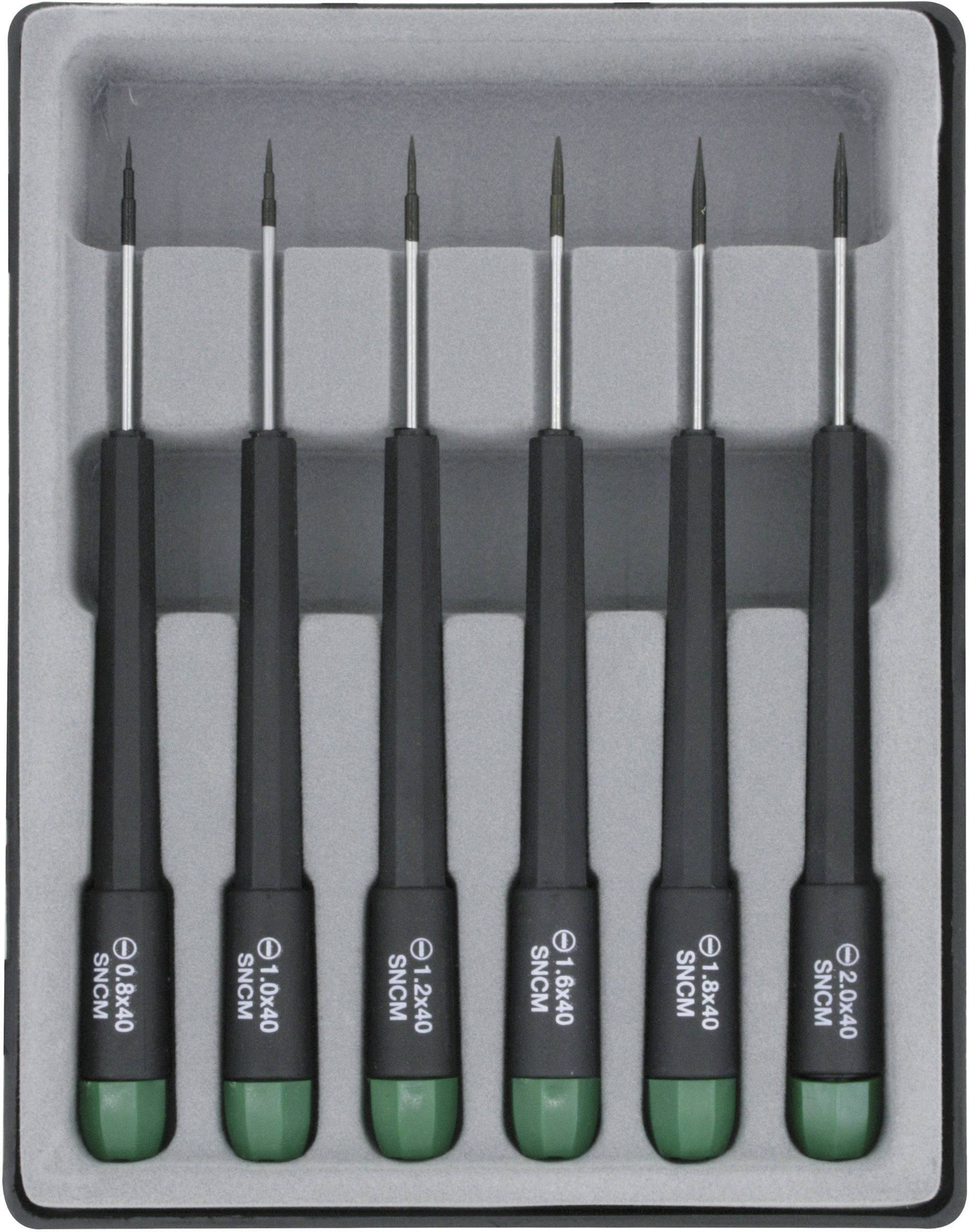 Donau Elektronik Elektronik- u. Feinmechanik Schraubendreher-Set 6teilig Schlitz