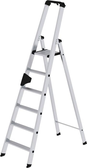 Günzburger Steigtechnik MUNK 40106 Aluminium Stufen-Stehleiter Arbeitshöhe (max.): 3.5m Silber 8.7kg