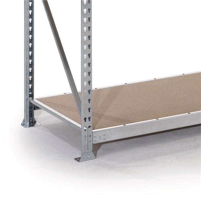 META Regalbau 51235 Weitspannregal-Grundmodul (B x H x T) 1907 x 2200 x 650 mm Stahl verzinkt Verzinkt Holzboden