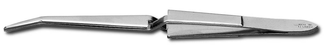 Metallischer Kabelhalter mit Krokodilklemme.