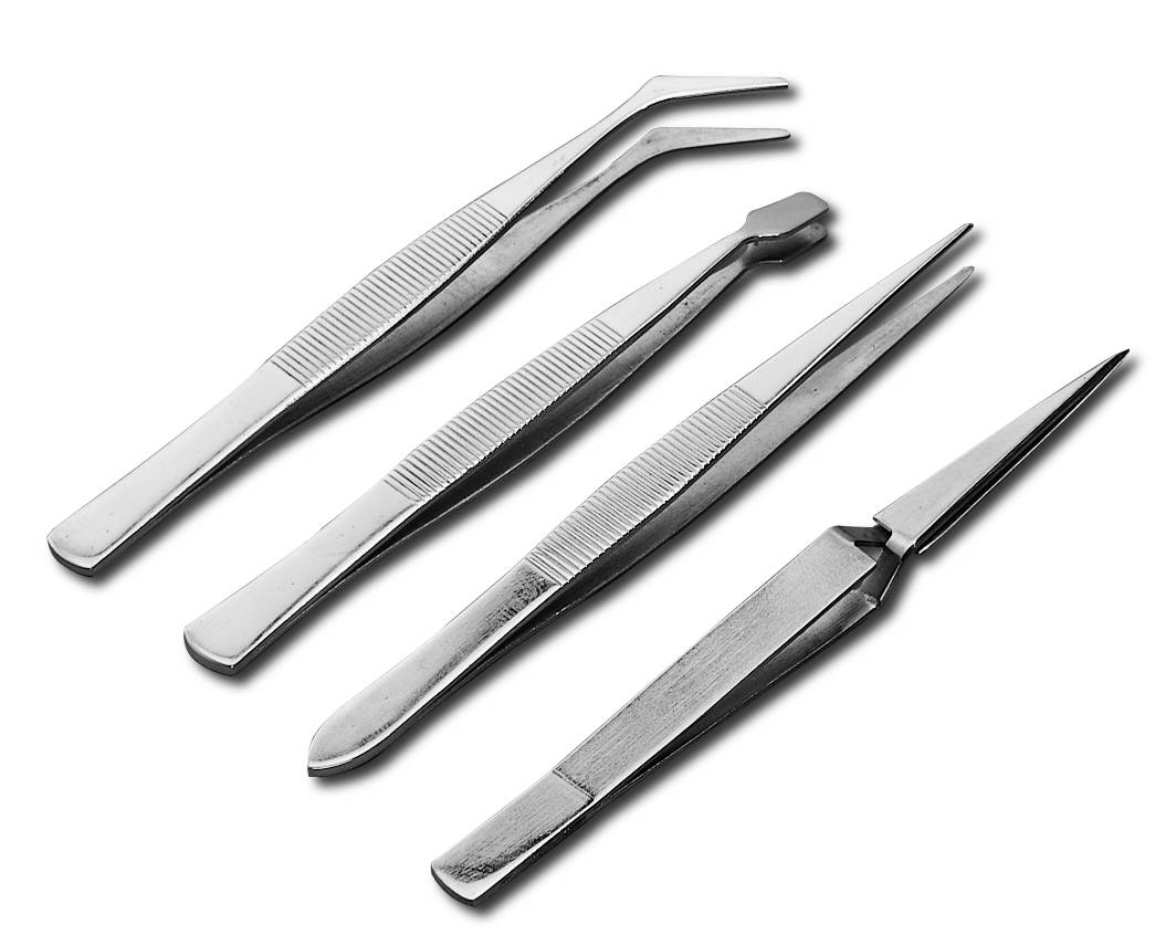 Donau Elektronik PZ54 Pinzetten-Set 4teilig