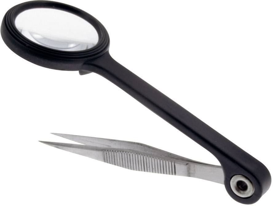 Donau Elektronik PZ80 Lupen-Pinzette Spitz