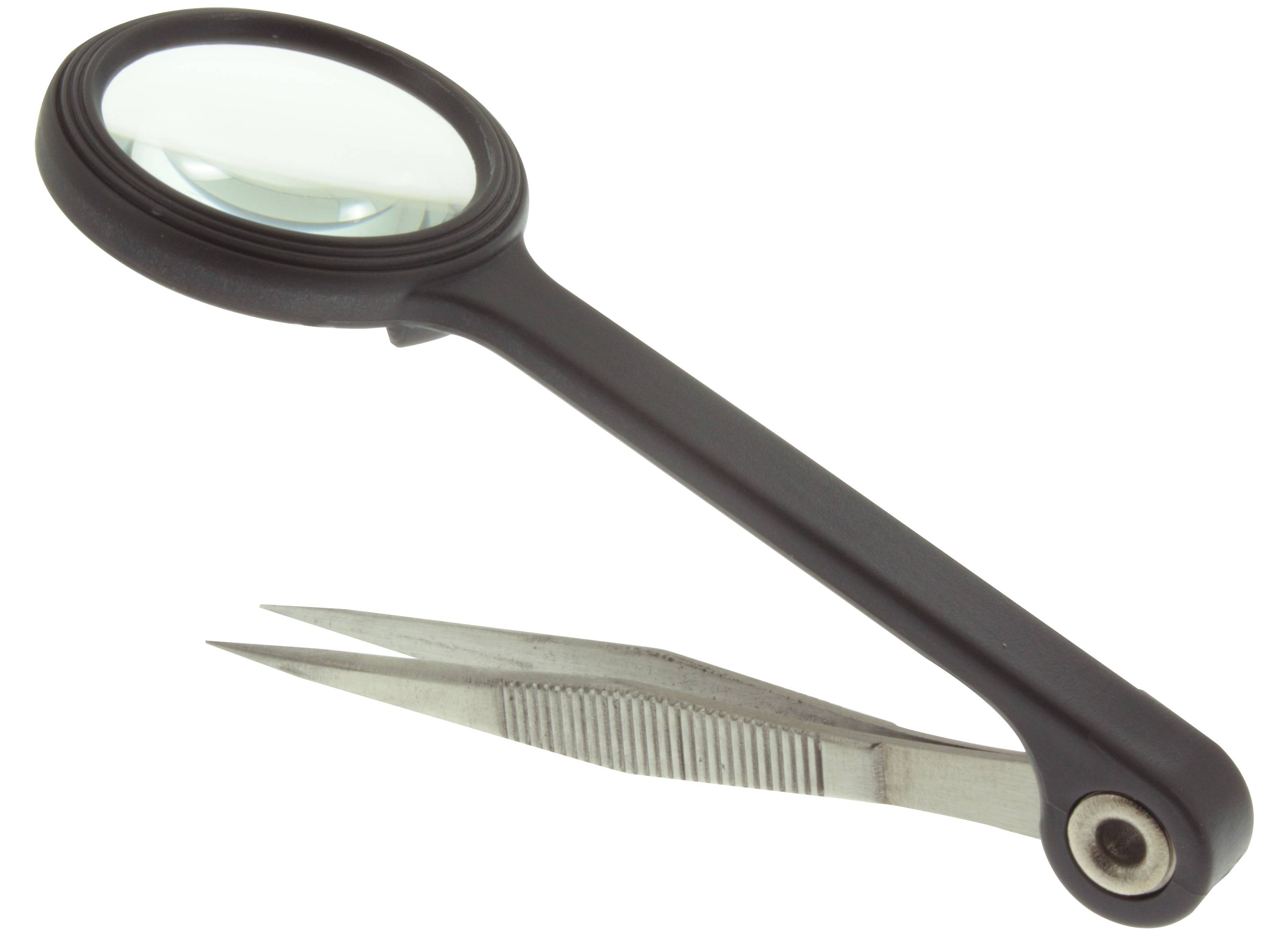 Donau Elektronik PZ80 Lupen-Pinzette Spitz