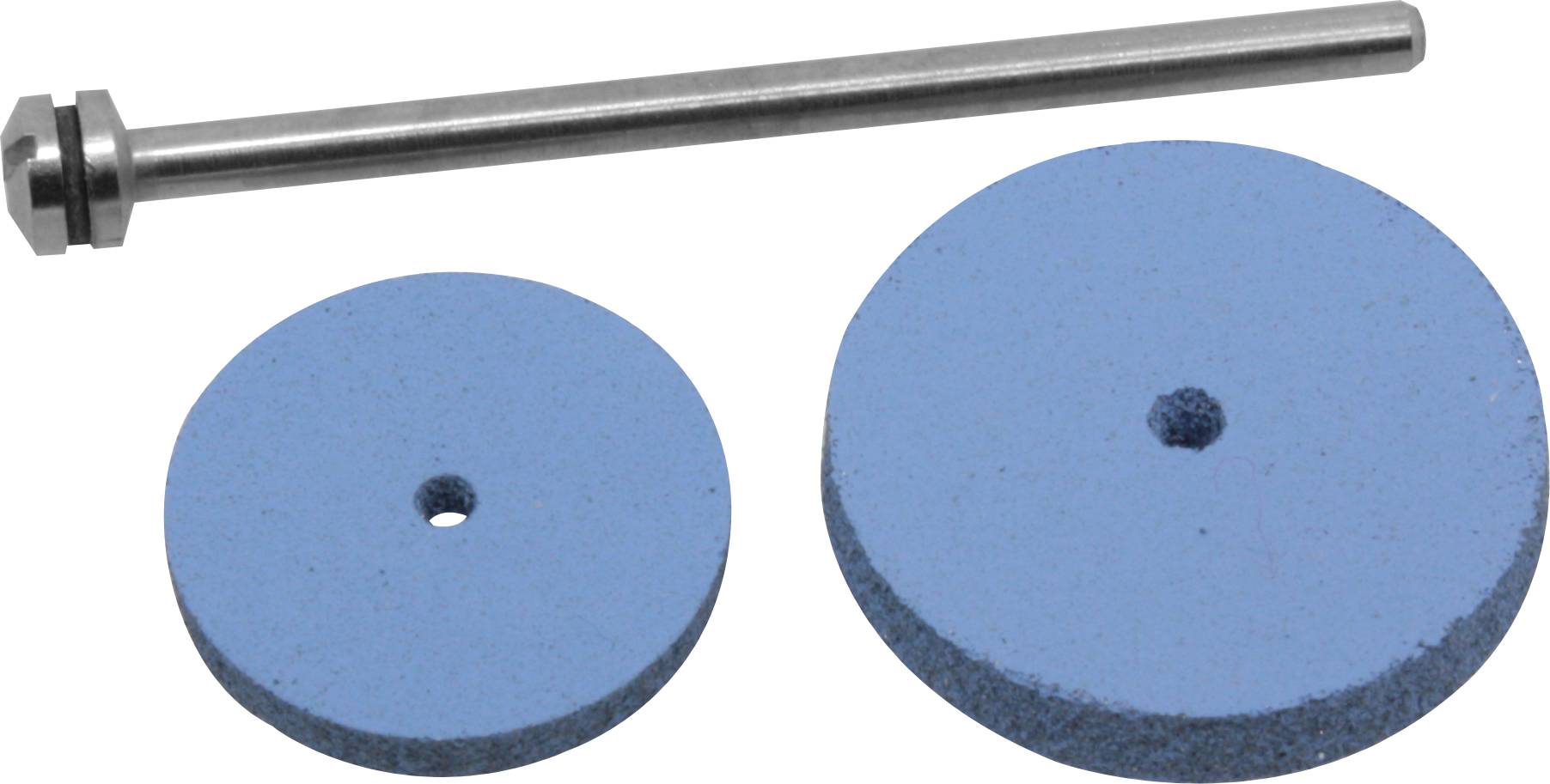 Donau Elektronik 1606 2 Silikon Polierscheiben Ø 17+22mm mit Dorn 1St.