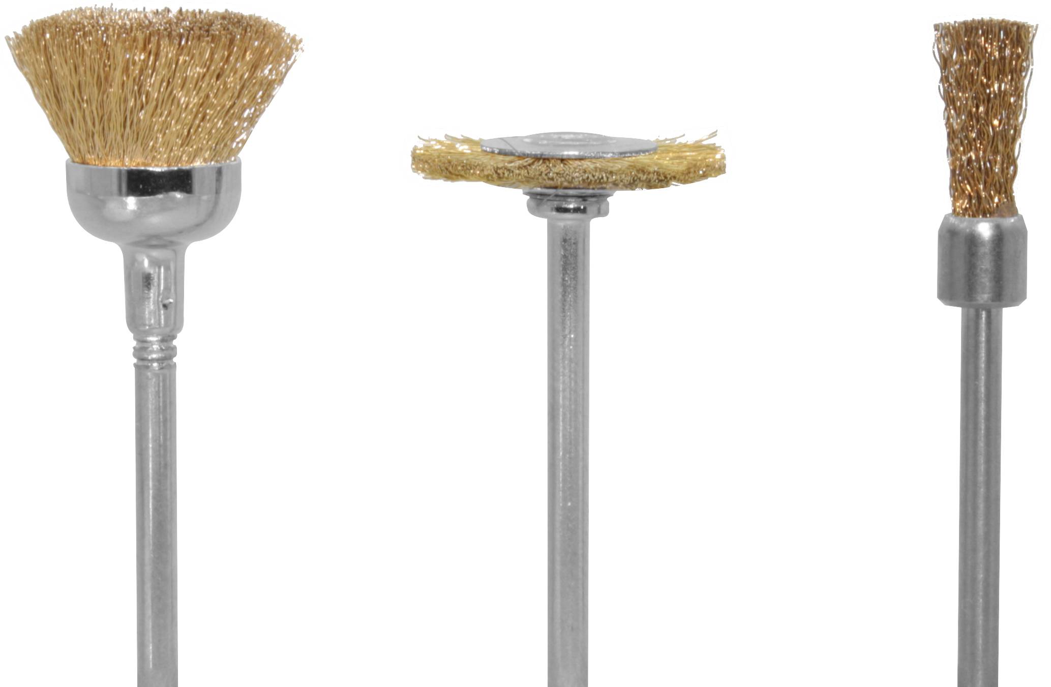 Donau Elektronik 3 Messingbürsten ( mittel ) Schaft-Ø 2.35mm 1671 3St.