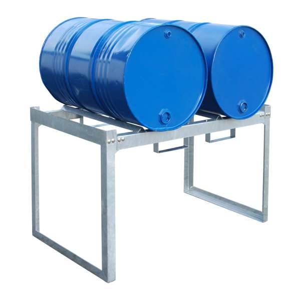 Fass- und Kleingebinderegal FRE-2/M, feuerverzinkt