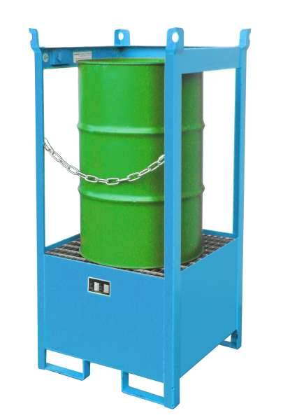 Fass-Stapelpalette FSP-1, lackiert, Lichtblau