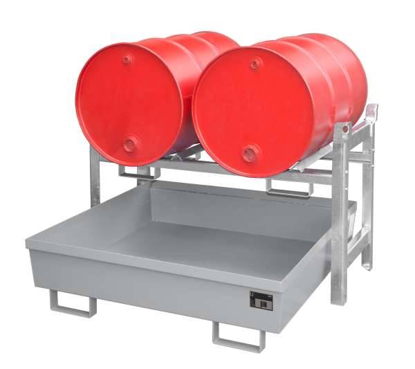 Fassregal FRA-2, lackiert, Mausgrau