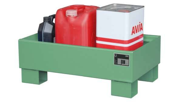 Auffangwanne AW 60-1, lackiert, Resedagrün