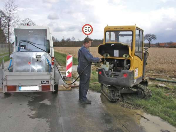 Kraftstoff-Tank MT 450, feuerverzinkt