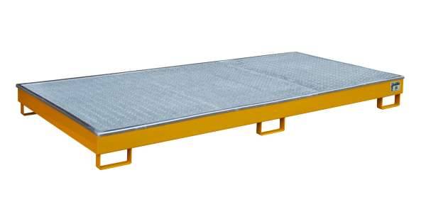 Regalwanne mit PE-Einsatz RW-GR 2700-1 PE, lackiert, Gelborange