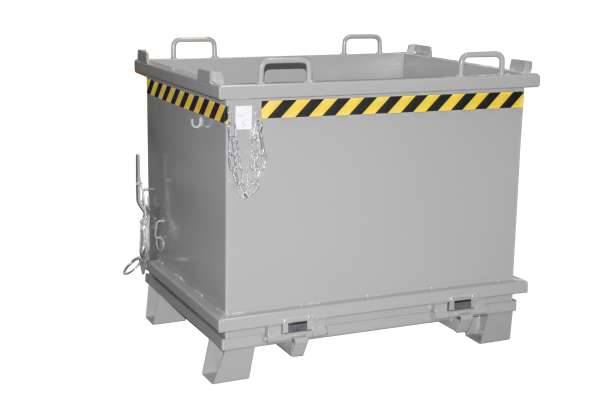 Klappbodenbehälter SB 1000, lackiert, Mausgrau