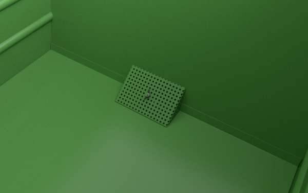 Späne-Stapelkipper BSS 90, lackiert, Resedagrün